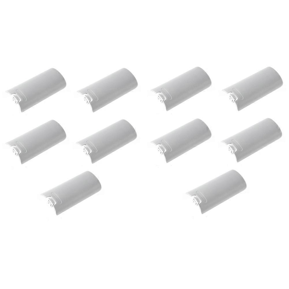 10PCS Battery Cover Replacement Pack for Nintendo Wii Remote Controller Back Door for Right Hand Controllers White