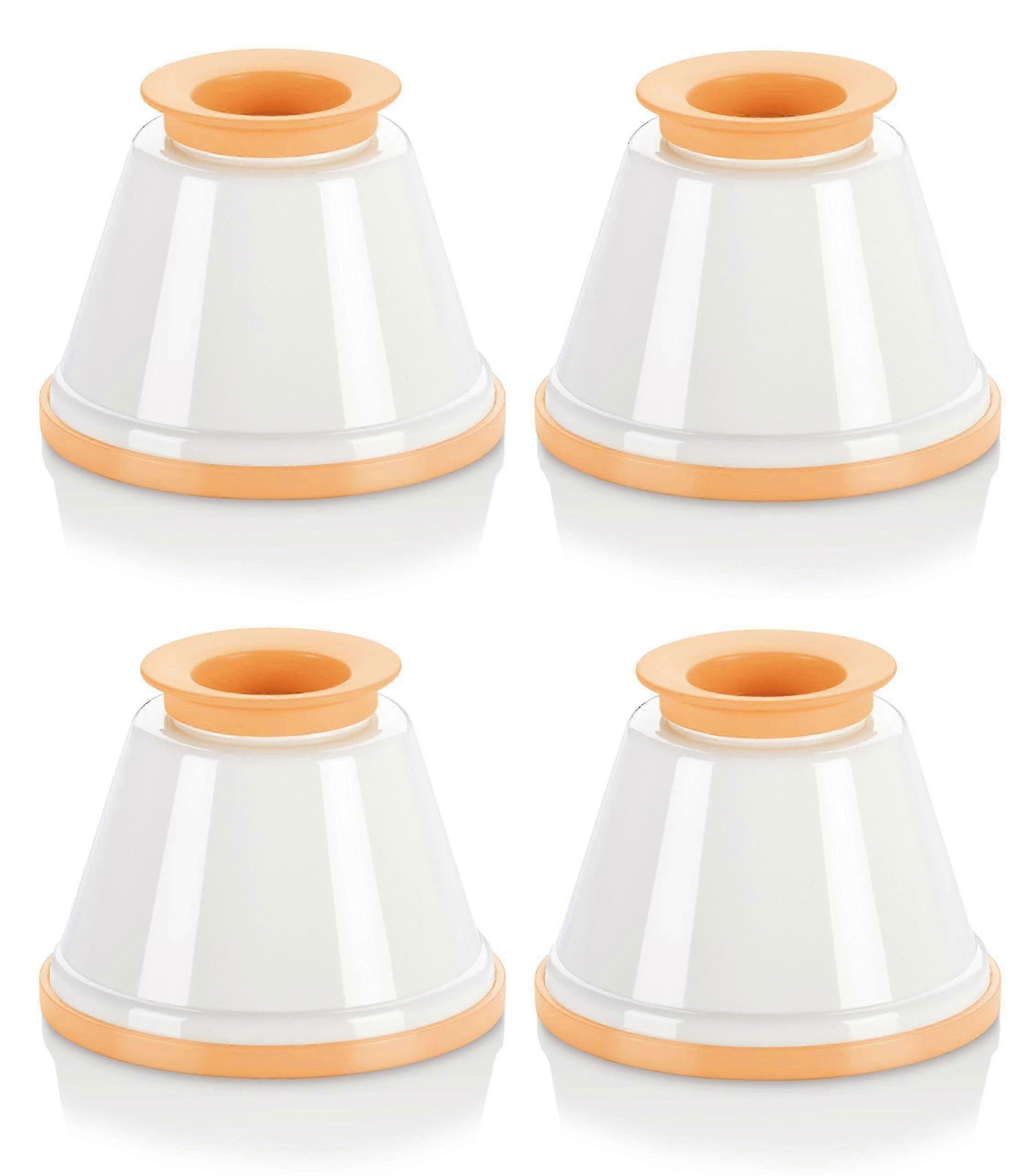 قوالب بانا كوتا محسنة مع أغطية - مجموعة من 4 قوالب حلوى