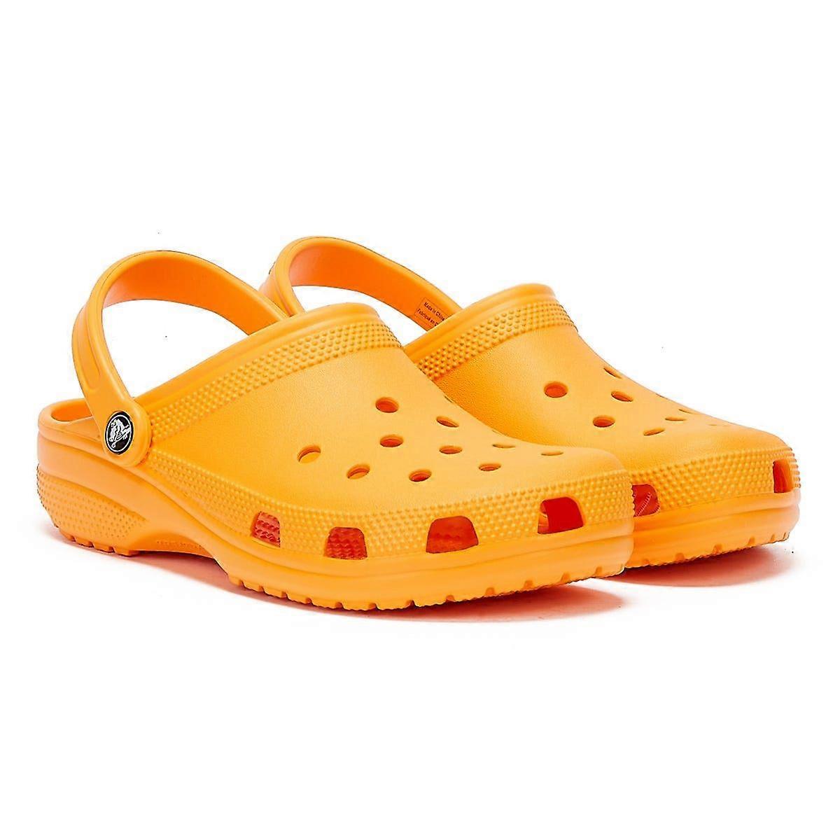 Crocs Classic Womens Orange Zing Clogs