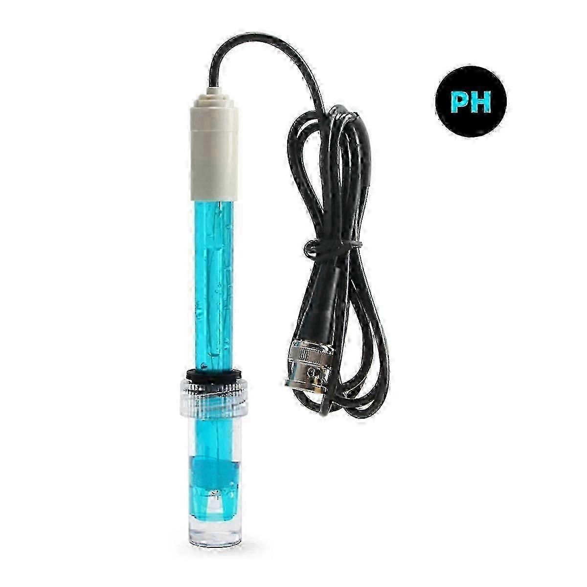 pH Sensor Probe with BNC Interface 300cm Cable 0-14pH Range for Oxidation-Reduction Testing