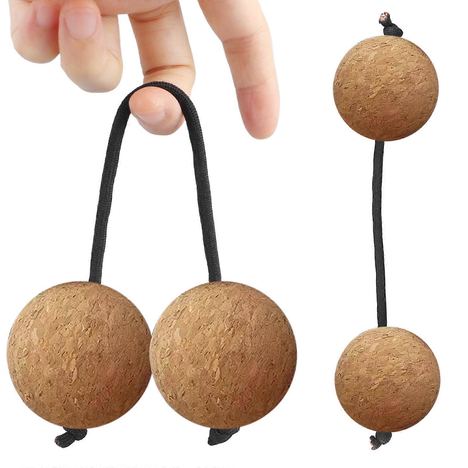 Cork Sandball African Shakers Double Gourd Hand Percussion Instrument Rhythm Instrument for Beginners Lovers Easily Use Multicolor