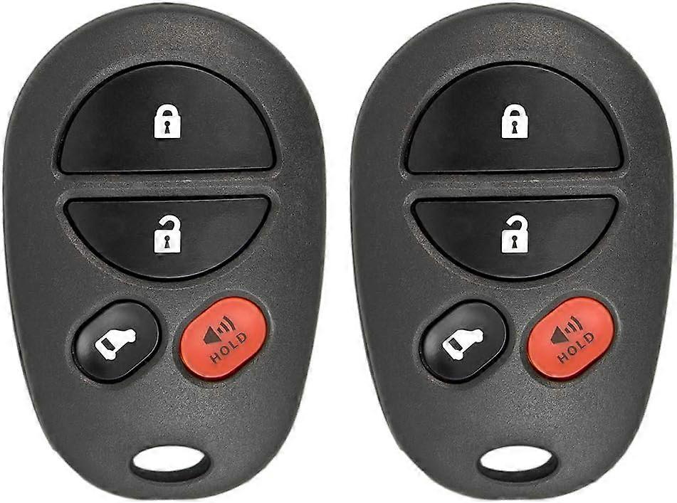 Replacement for New Keyless Entry Remote Key Fob for Toyota Sienna with FCC ID GQ43VT20T (2 Pack)