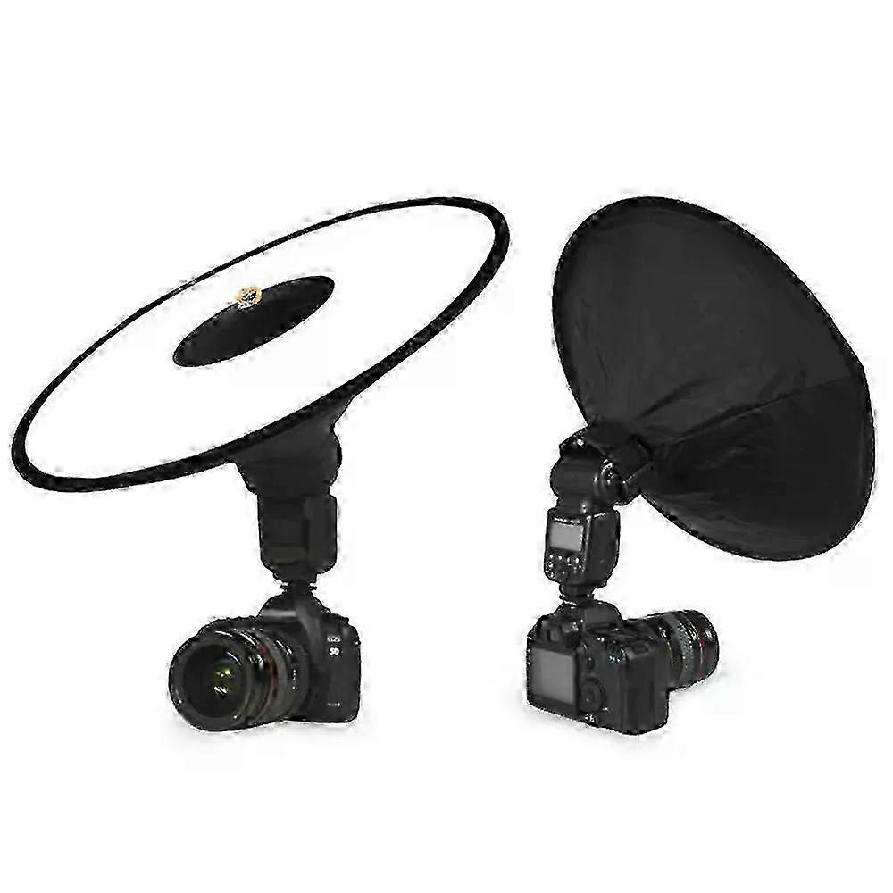 SCollapsible Portable Flash Light Diffuser Round Softbox Universal Photography Studio Flash Diffuser for Cameras DSLR Speedlite