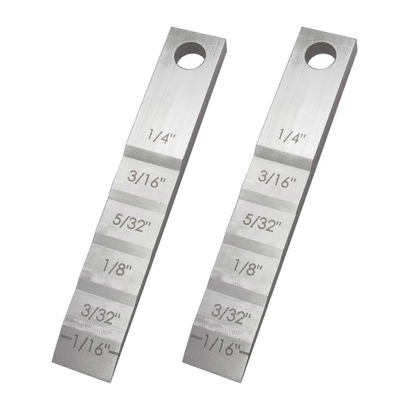 Corrosion Resistant Stainless Steel Tube Pipe Gaps Calibrator With Multiple Scale Wedge Design For Engineers And Technicians Multicolor