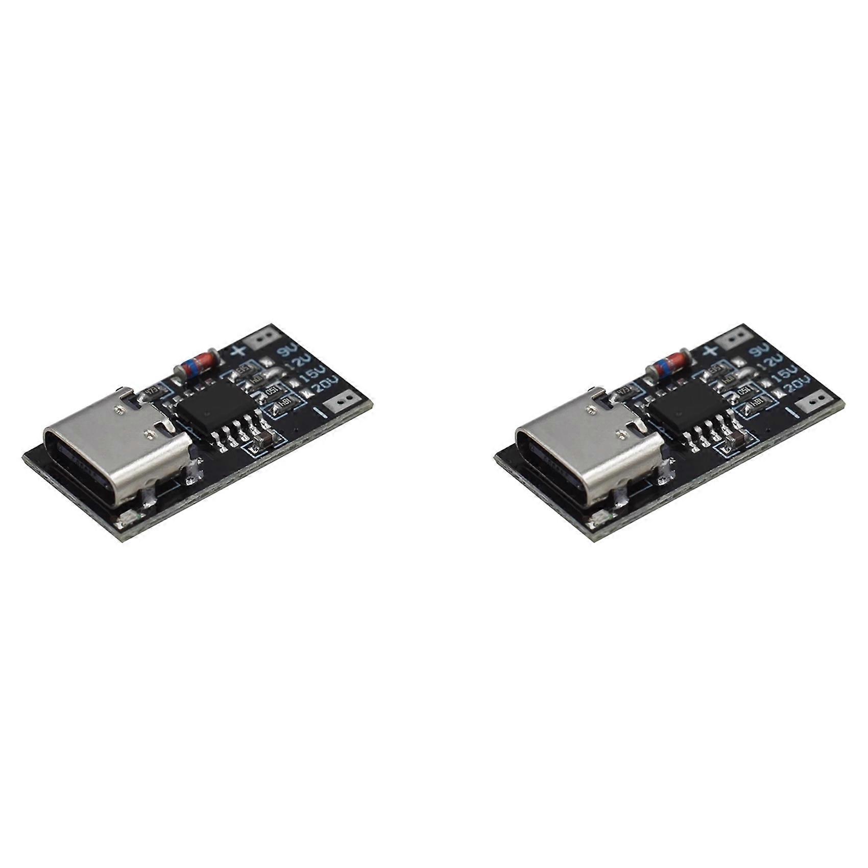 2Pcs PD/QC/AFC/PPS/FCP Type-C Decoy Board USB-C Boost Module Type-C Trigger Polling Detector Power Fast Charging Board