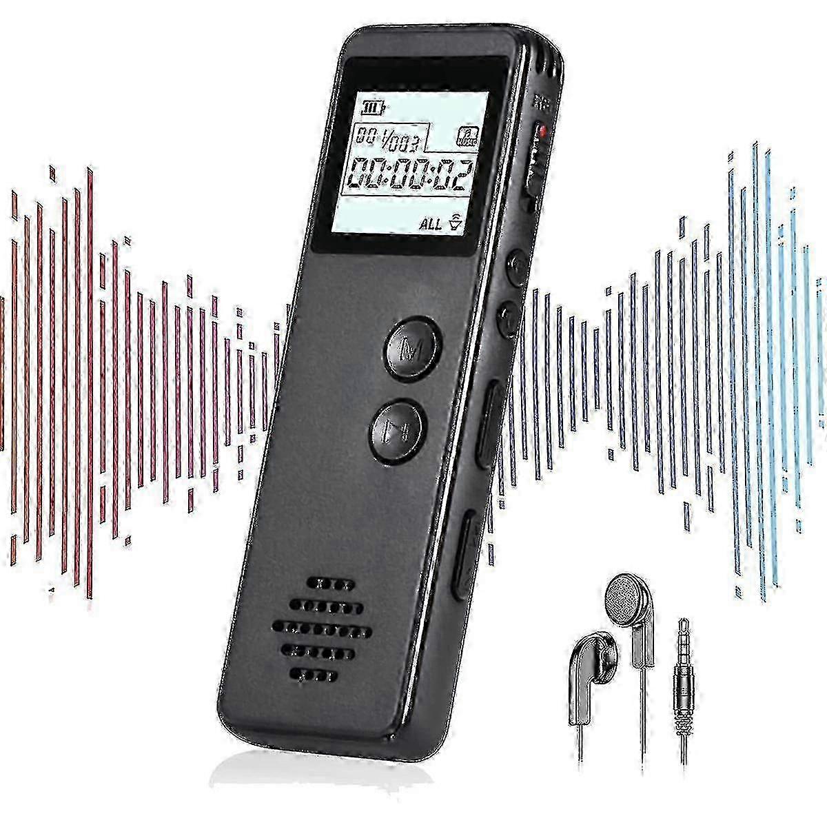 e 32gb Digital Voice Recorder With Playback, 1536kbps Voice Recorder Pen For Lectures, Business, Ente