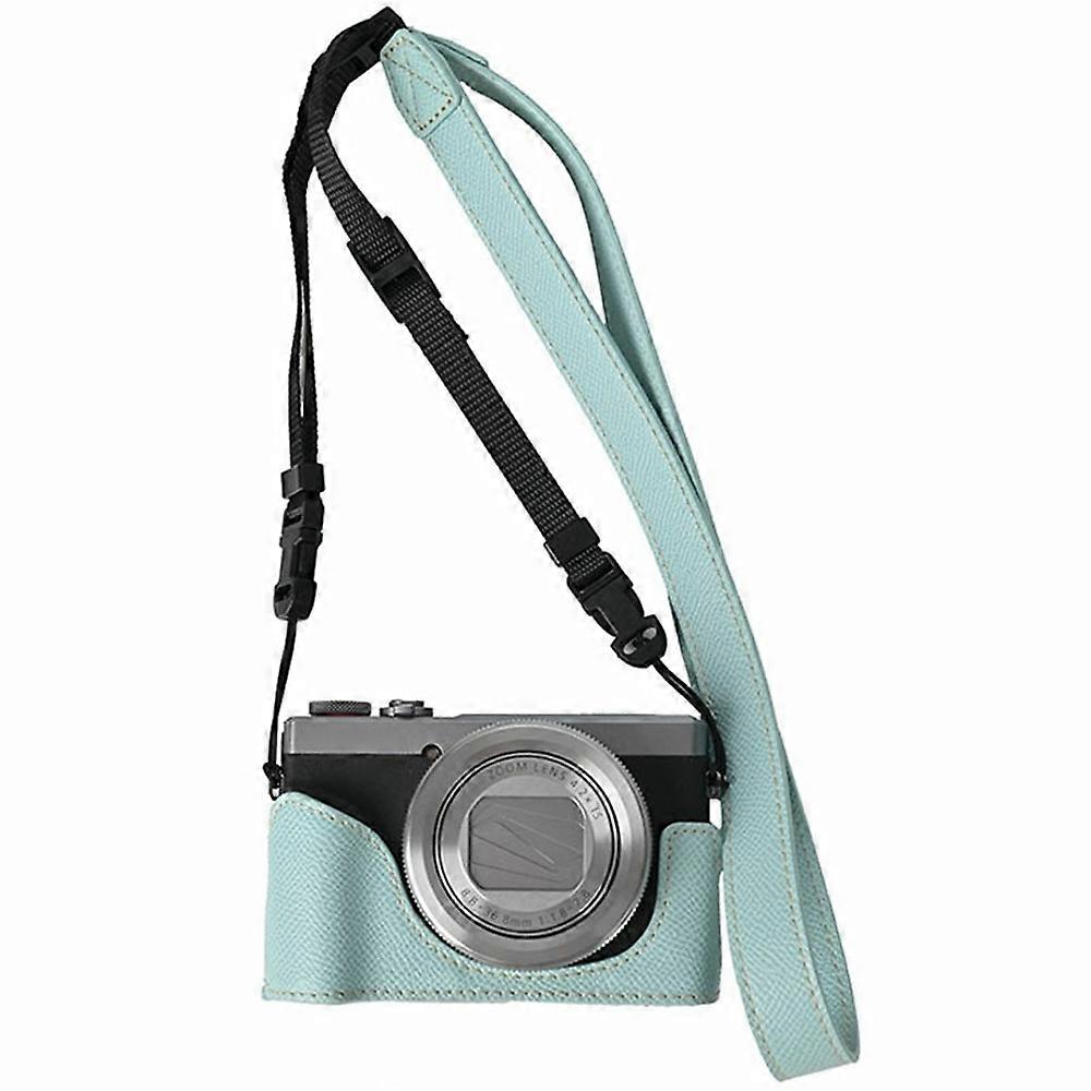 For Canon PowerShot G7 X Mark III G7 X Mark II Camera Case with Shoulder Strap Leather Cover