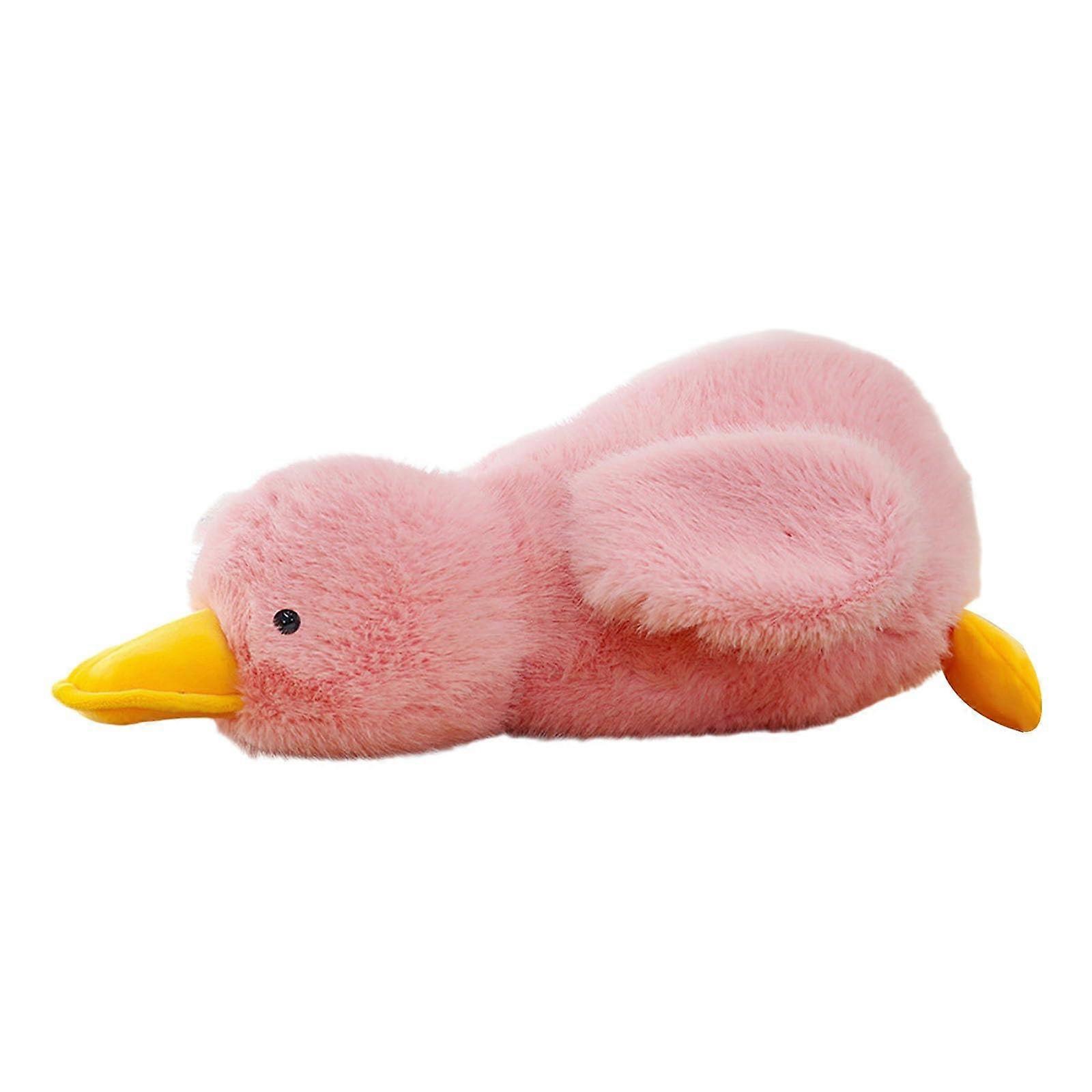 Cute Duckling Plush Toy For Kids Soft And Cuddly 50cm Pink Cushion Silk Pillowcase