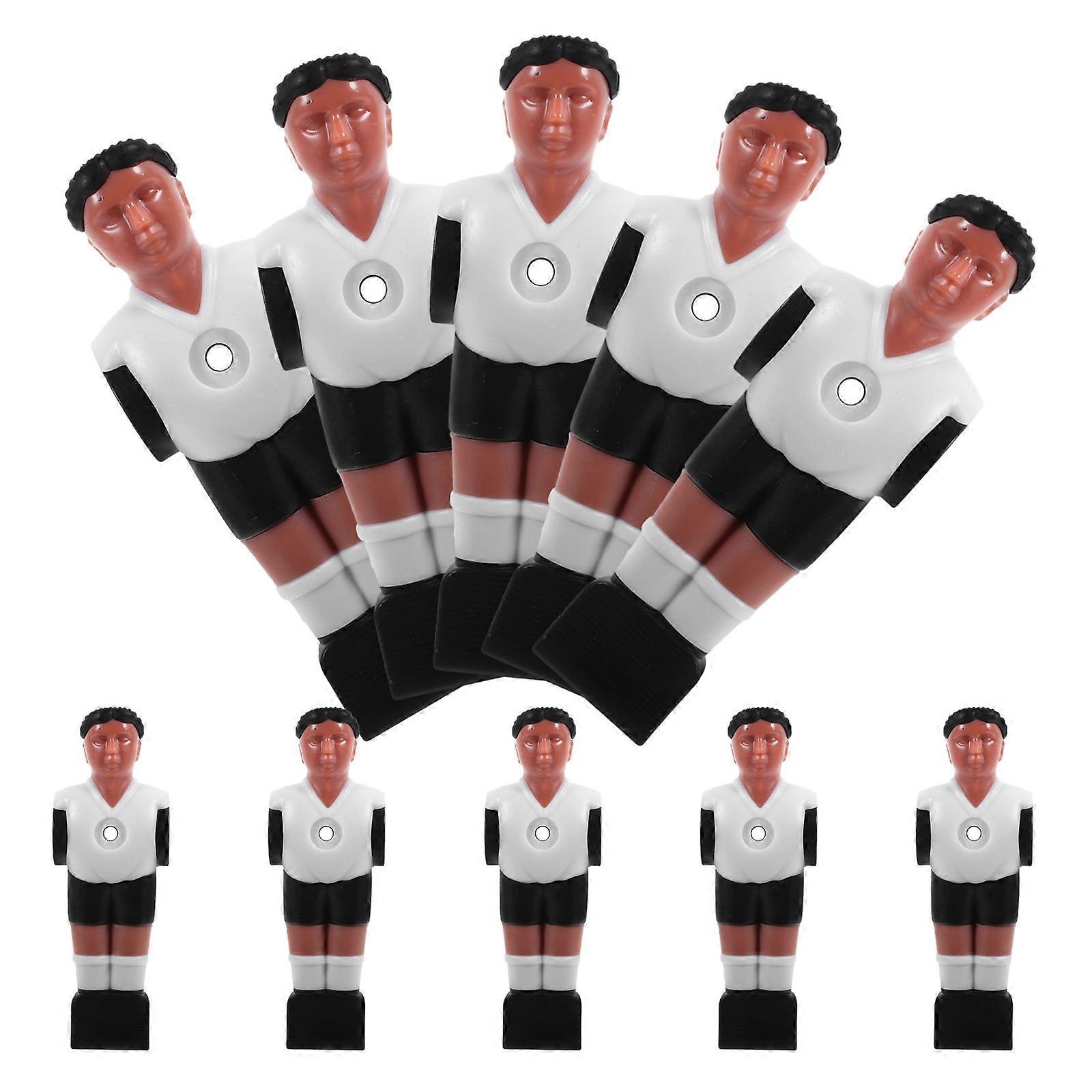 Adorable Replaceable Foosball Guys in Assorted Colors Made of Resin 10 Pieces