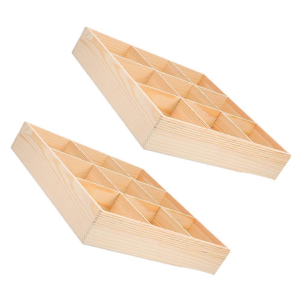 Multi-Compartment Socks Organizer Box for Closet Storage 2Pcs