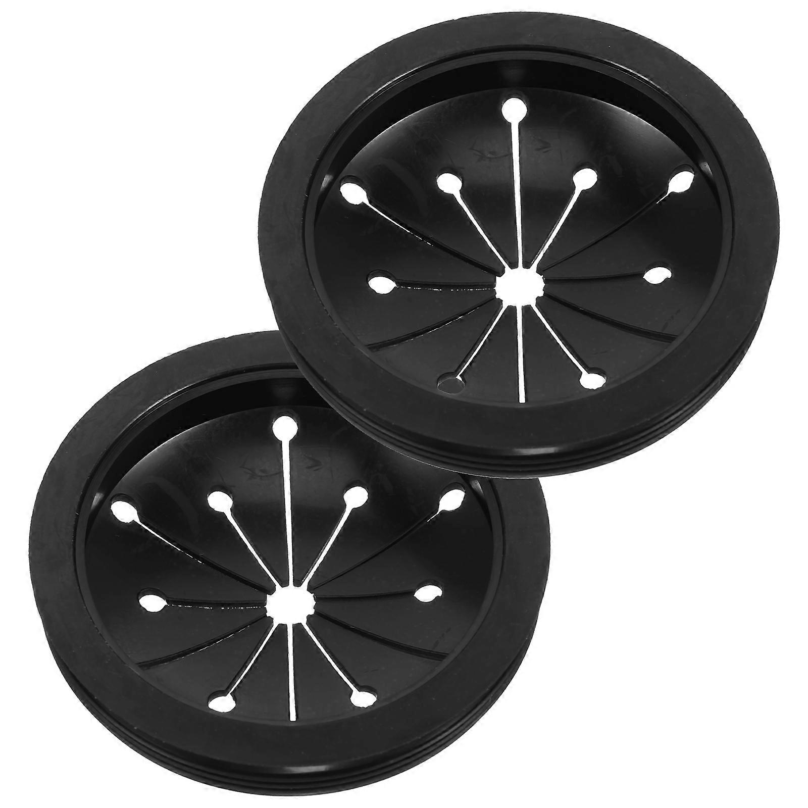 Durable ABS Garbage Disposal Guard for Protecting with Wear Resistance and 2pcs Black