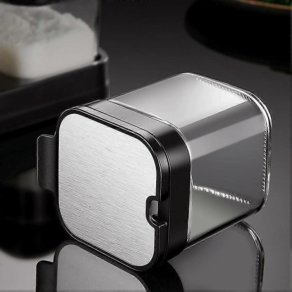 Glass Spice Jar with Lid and Spoon for Accurate Portion Control and Kitchen Storage Organizer (Beige)