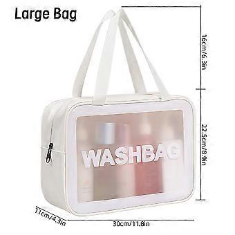 Spaciocom Minimalist Toiletry Bag Handheld Waterproof Cosmetic Case Unisex Design Essential for Family Travel and Fitness
