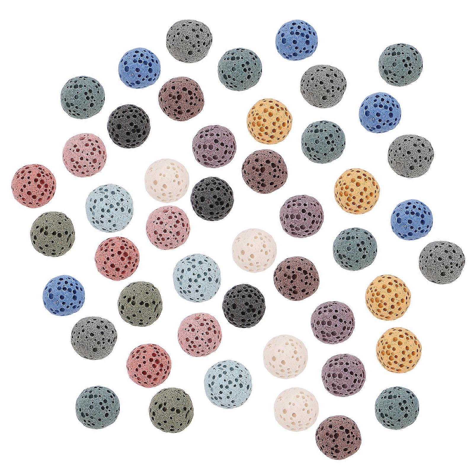 Volcanic Lava Rock Aroma Beads for Car Diffuser 39Pcs Assorted Color
