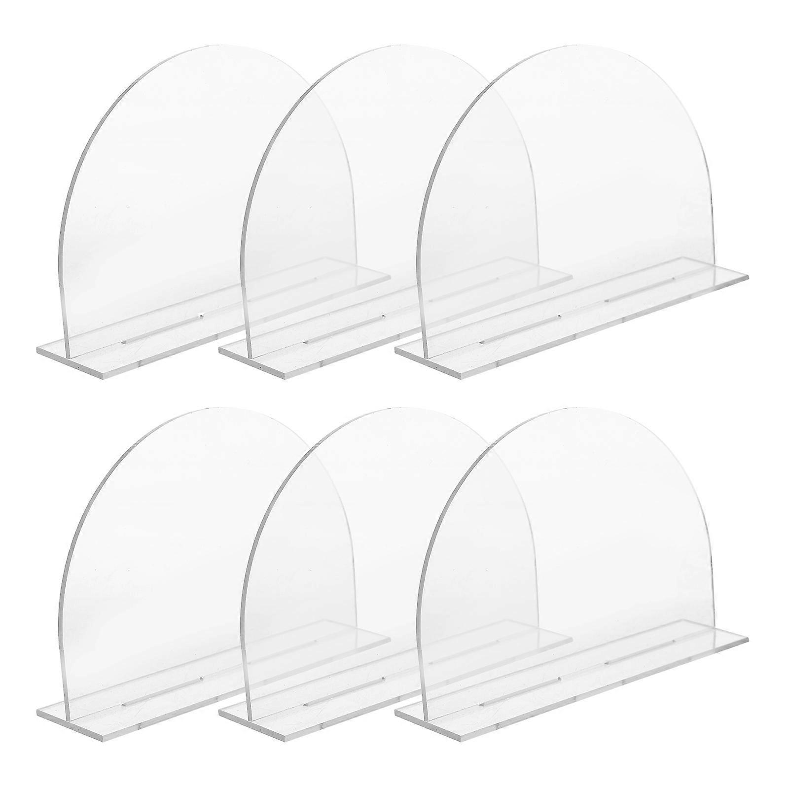 Acrylic Table Number Signs For Event Decorations Showing Menus Simple Design 6Pcs