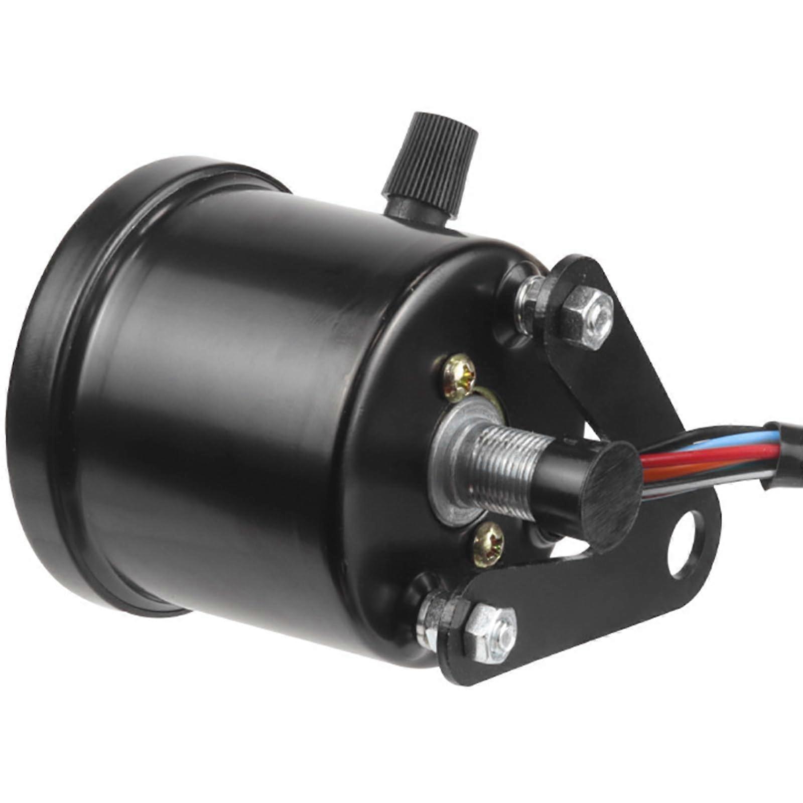 Universal 12V Motorcycle Speedometer and Odometer with LED Backlight Retro Style 2.56 Inch