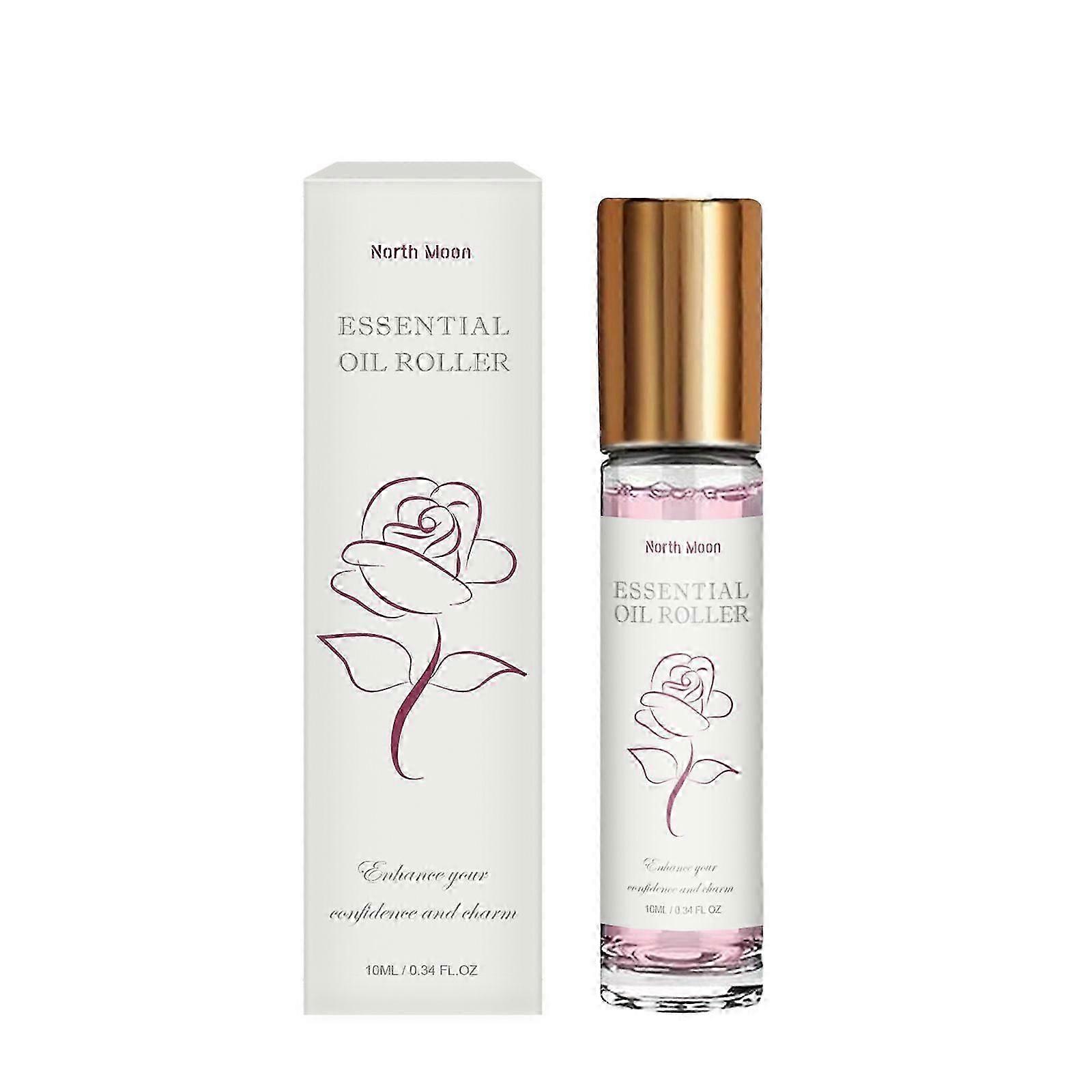 Portable Rose Extract Roll-On Perfume  Long-Lasting, Mood-Boosting Fragrance for Dating & On-the-Go