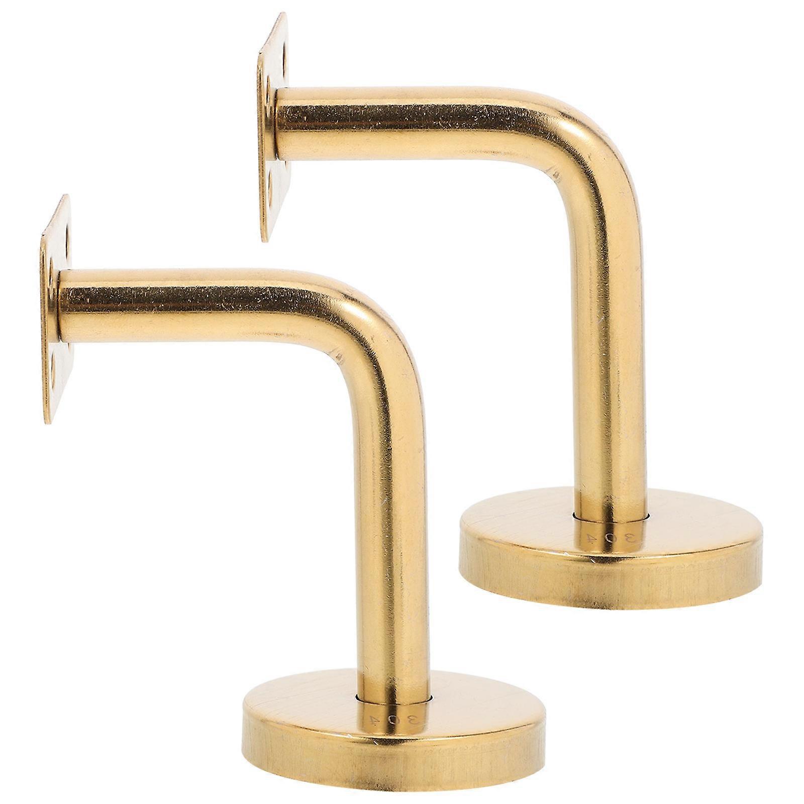 Stairs Handrail Bracket Hardware 2pcs Replacement Holder for Railing Attachment