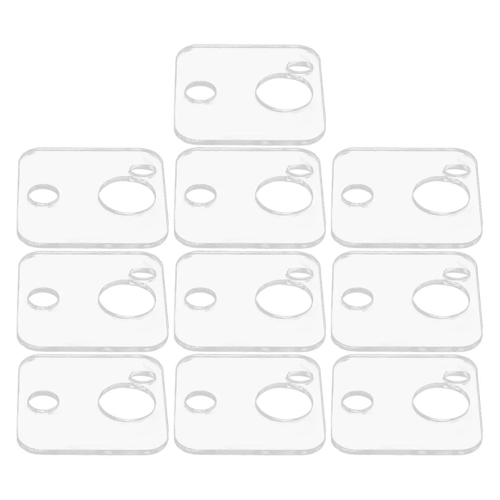 Acrylic Embroidery Floss Organizer for DIY Craft 10Pcs Clear Thread Bobbins