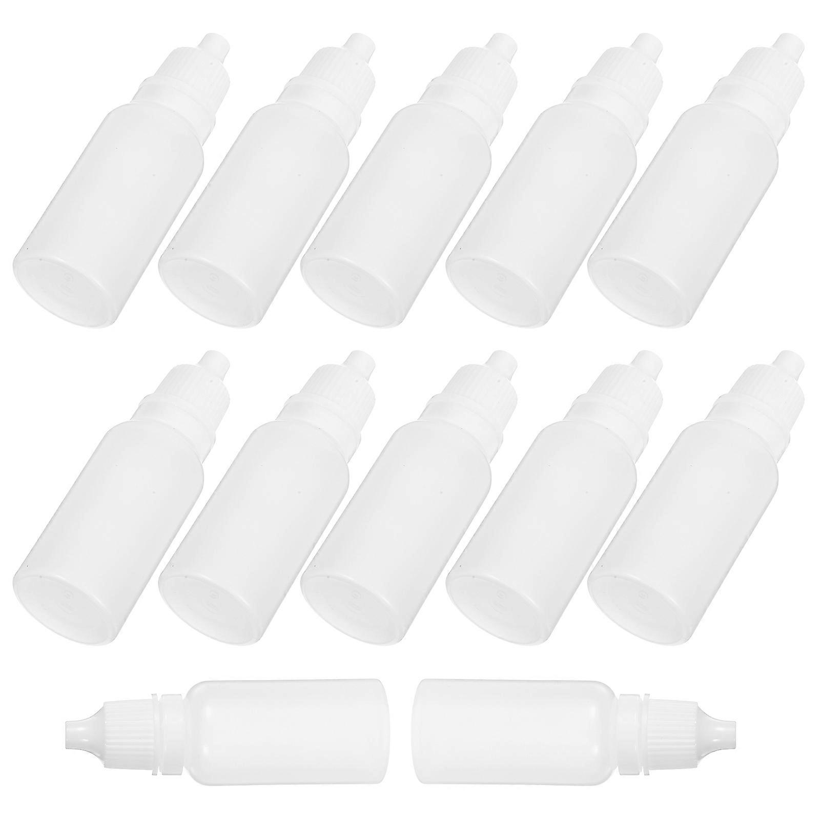 Dropper Bottles for Home Use Caps and Durable PP Material 12pcs 15ml