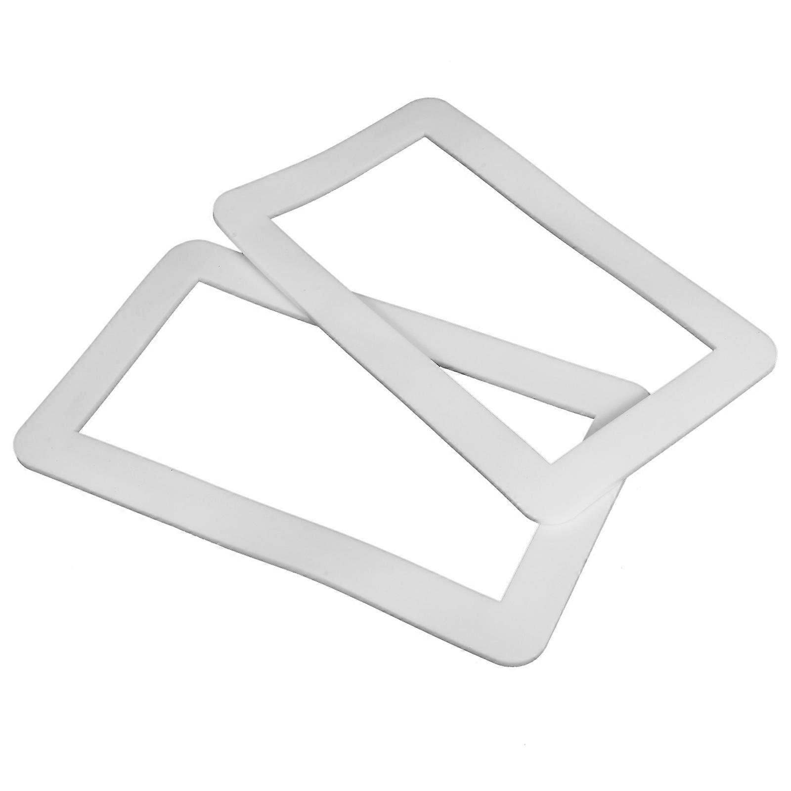 Switch Plate Cover Silicone for Decorative Protection 2Pcs in White