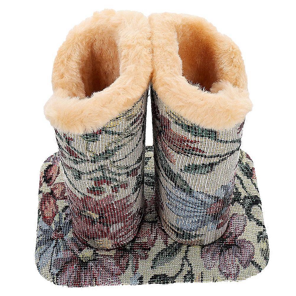 Eyeglasses Stand Plush Storage Holder for Desk with Double Compartments 2Pcs