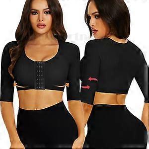 Womens Post Surgery Arm Lipo Compression Arm Shaper Sleeves Full Coverage Bra US