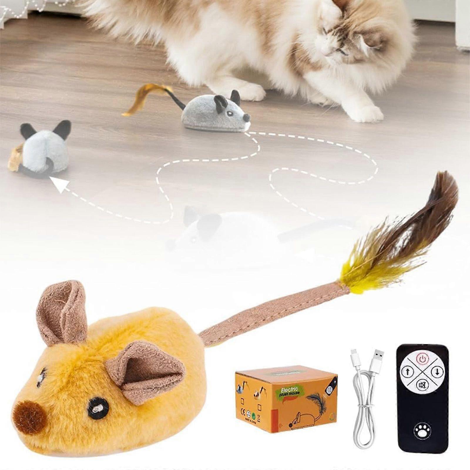Remote Control Mouse Toy Remote Control Cat Toys Mice Electronic Moving