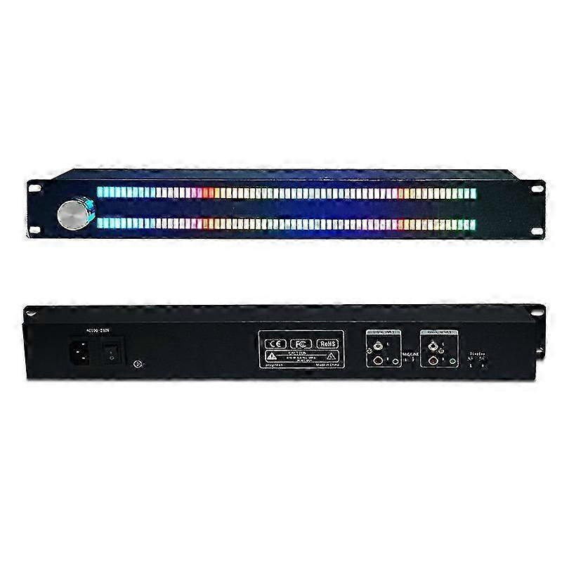 1.5U Music Level Indicator Digital Spectrum Analyzer Led Display Meter Light Audio Signal Melody Rhythm Ambient Lamp W Remote