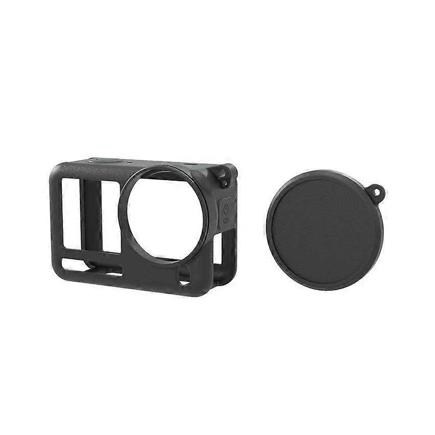 Silicone Protective Cover Case for DJI Action 6 Action Camera - Shockproof and Scratch-Resistant Accessory Black