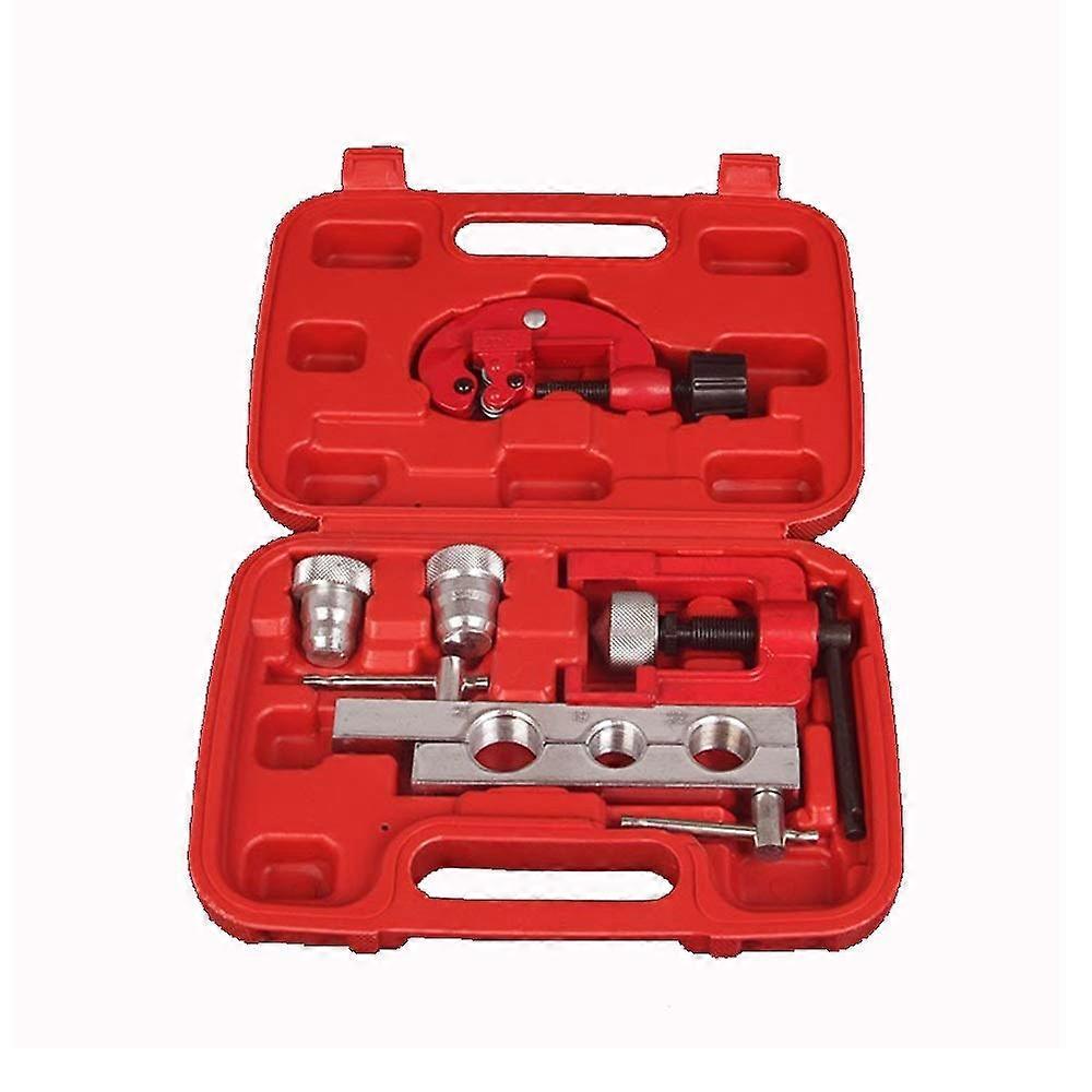 Pipe Flaring Tool Set with Chrome Plated Expander Reamer for Air Conditioning Copper Pipe Cutting