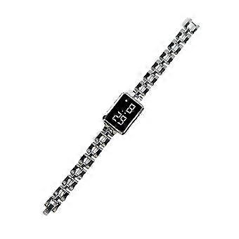 Montre-bracelet pour femme, style carré, tactile, simple, avec LED électronique