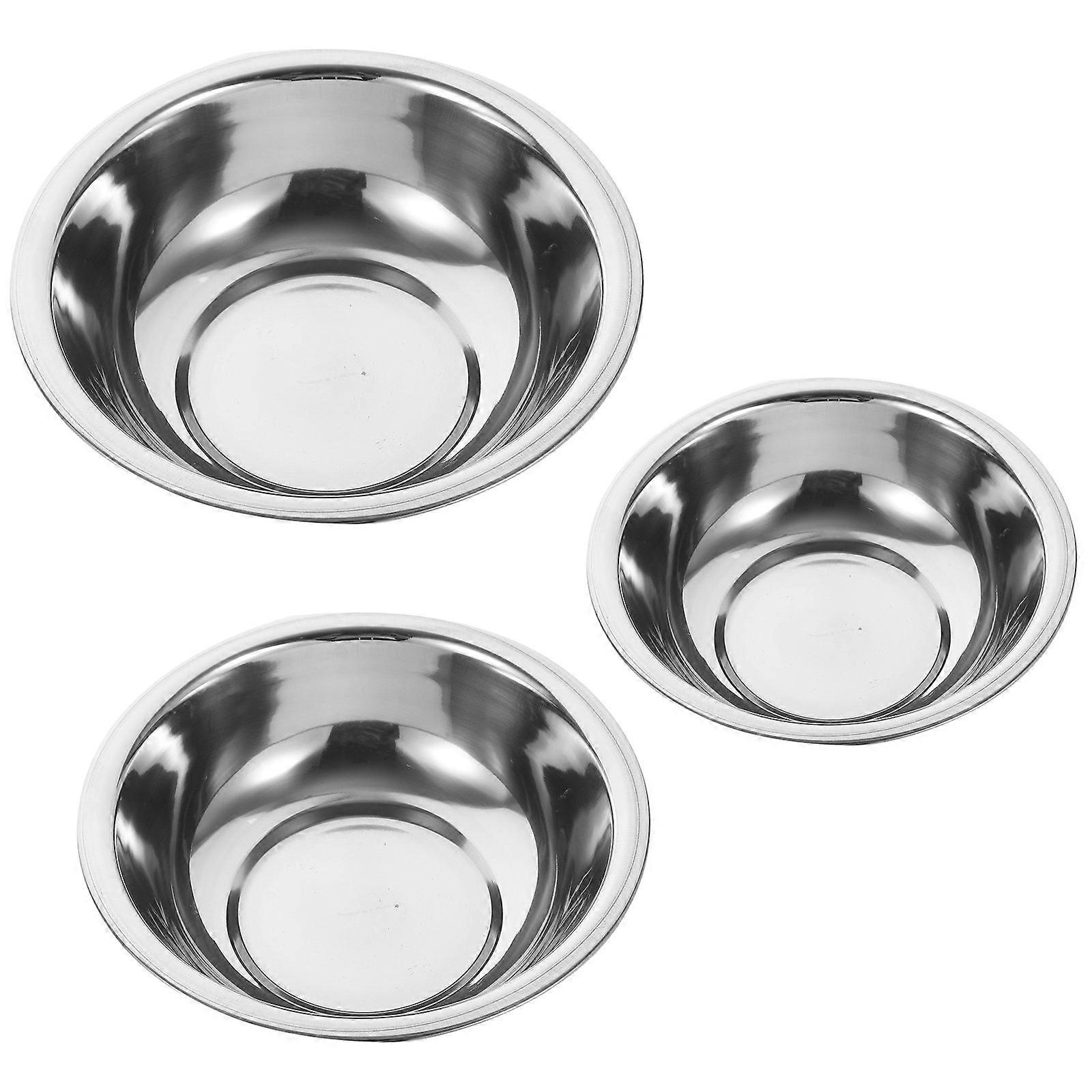 Stainless Steel Basin Multi-Use Kitchen Basin 3Pcs Vegetable Washing Set