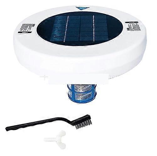 Solar Pool Ionizer with Copper Silver Purifier, Chlorine Reduction 80%, EcoFriendly Algae Remover