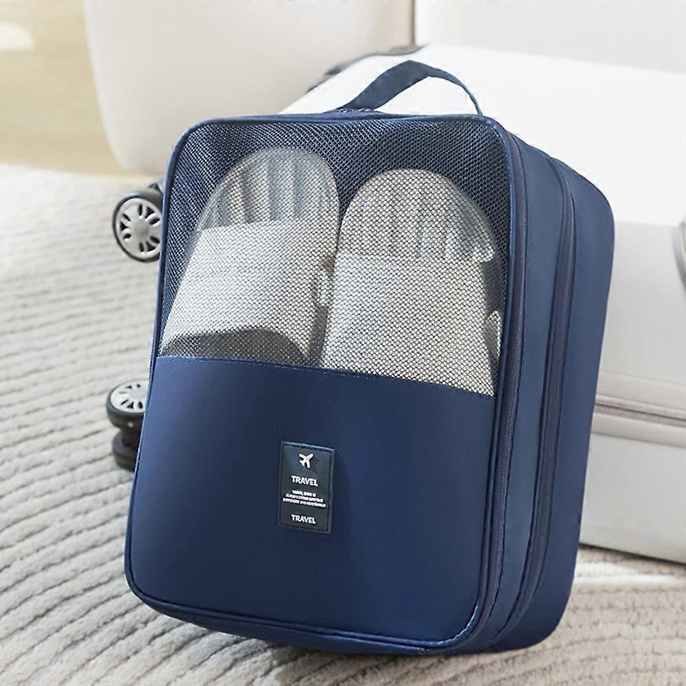 Extra Large Polyester Double Layer Shoe Storage Bag Stackable Shoe Organizer Breathable Shoe Cover B