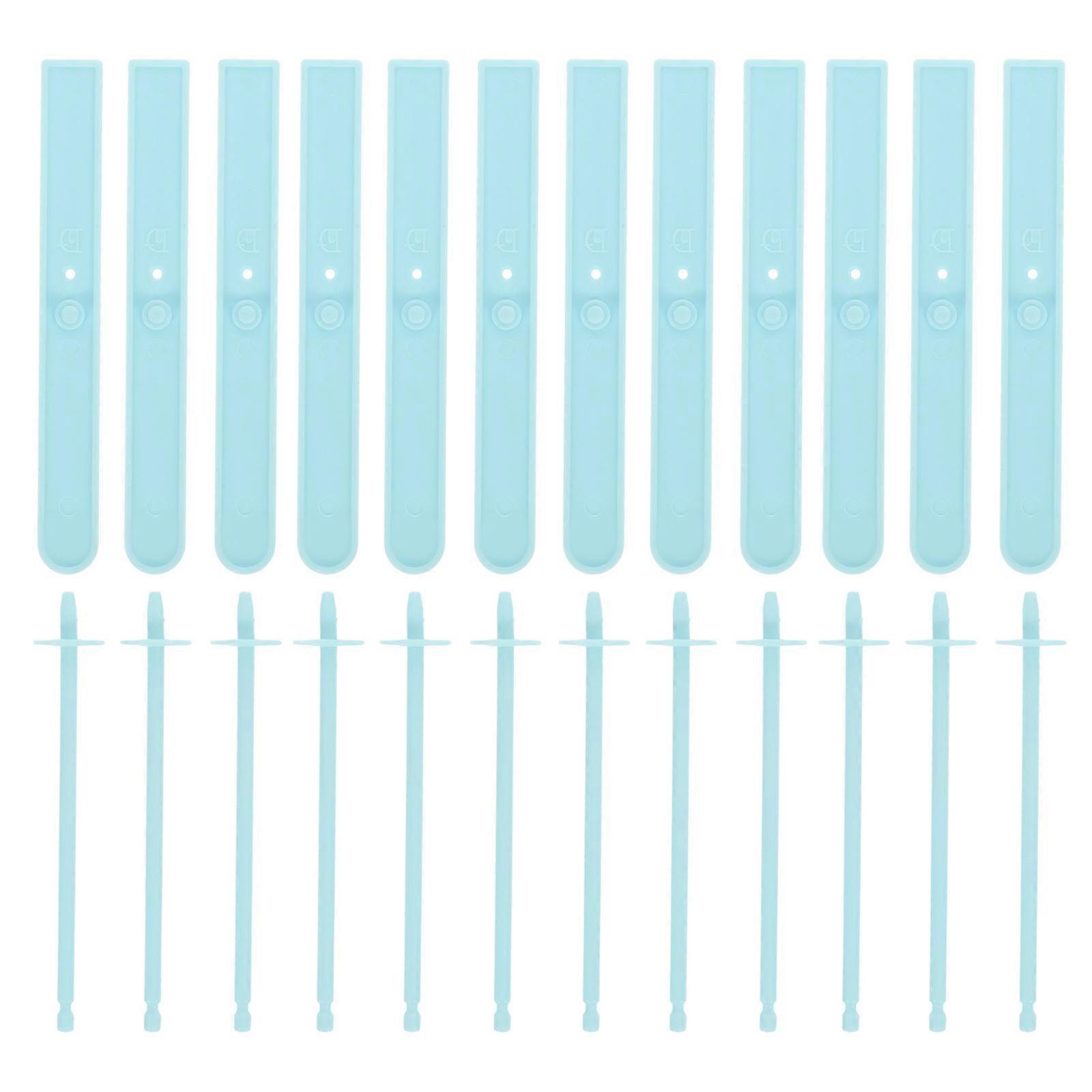 Mini Ski Crafts Decoration for Indoor Use 30Sets Plastic Skiing Board Set