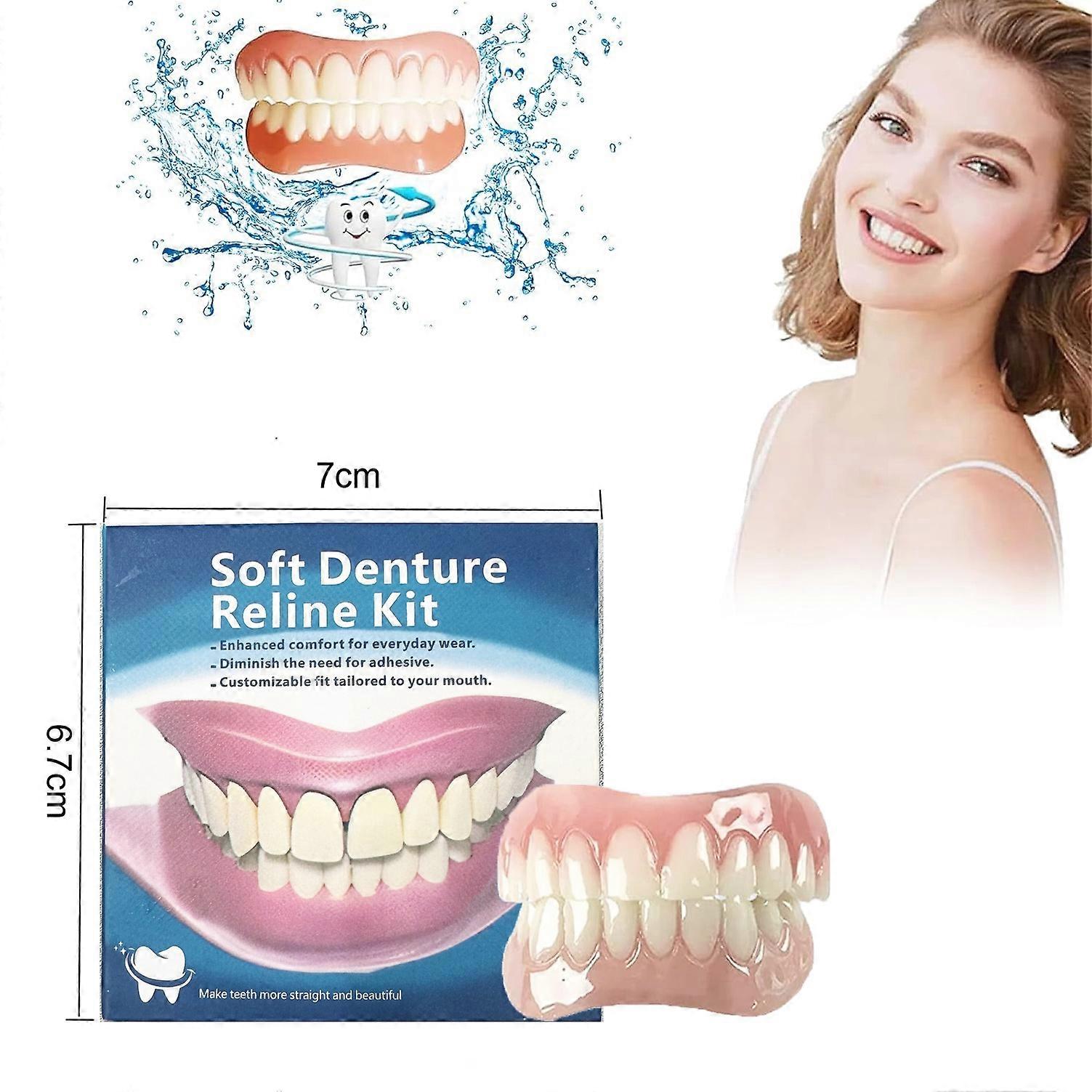 Denture Silicone Kit Denture Silicone Liners Soft Denture Kit Soft Denture Kit Teeth Upper And Lower Set Easy come