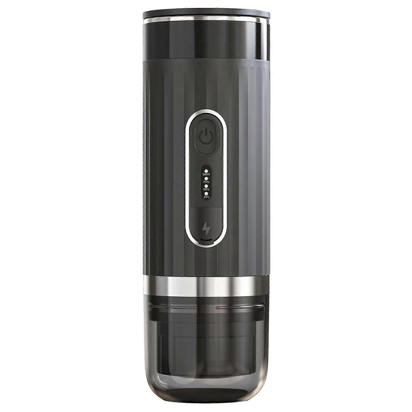 Portable Coffee Maker for Car, KCup Compatible, OneButton Brew, 170ml Tank, Black