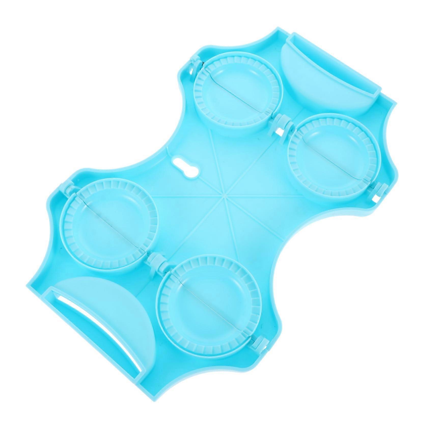 Dumpling Maker Mold with Foldable Design and Tight Crimp Seal for Easy Kitchen Use Blue