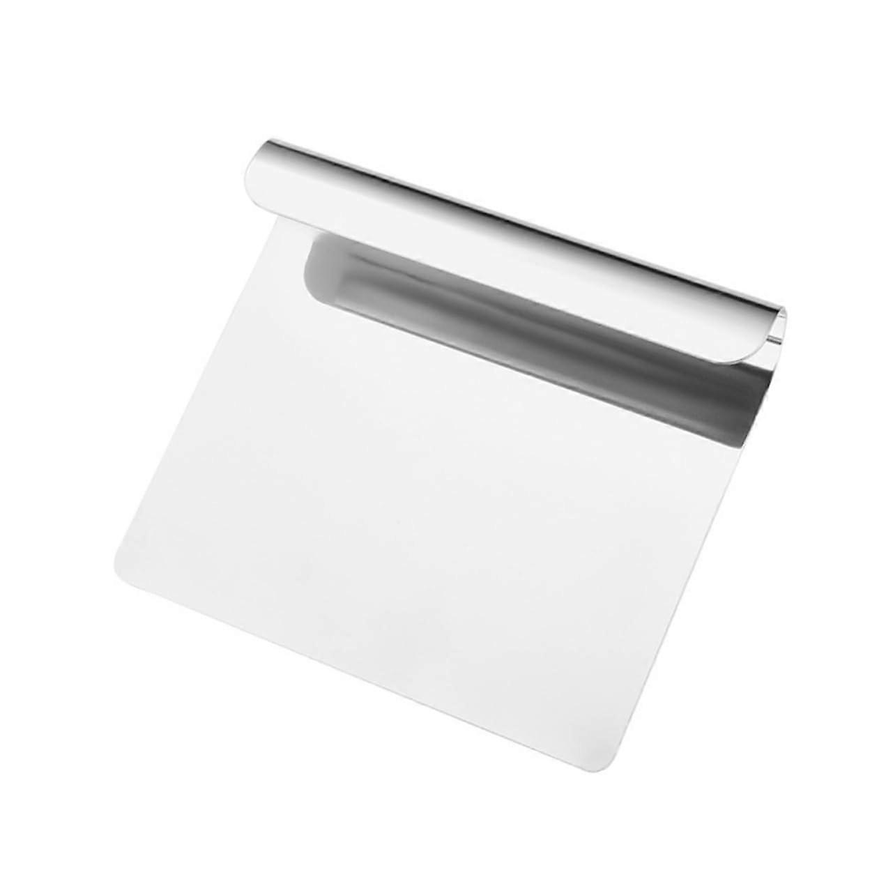 Stainless Steel Dough Scraper with Ergonomic Handle for Baking Pizza Bread and BBQ Griddle