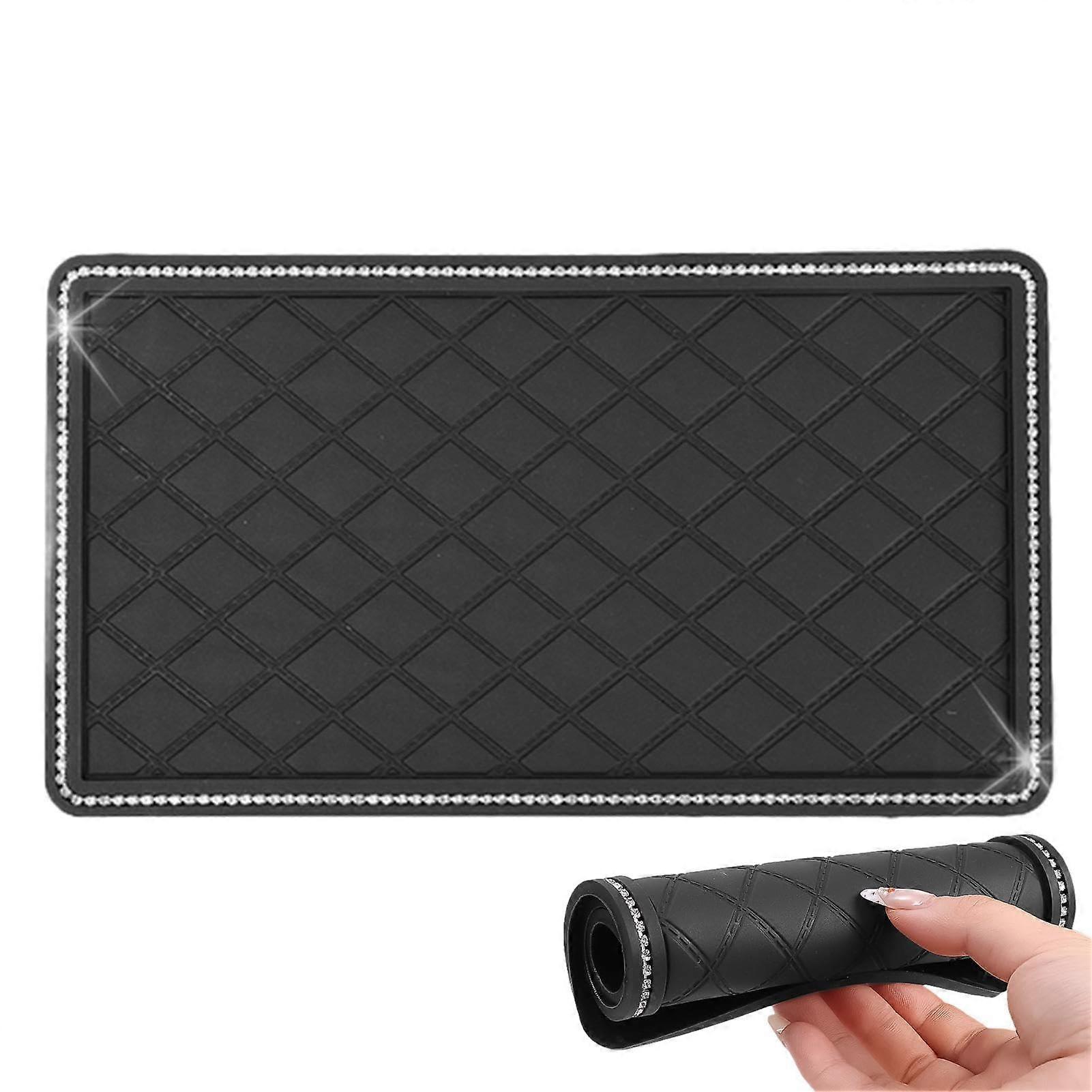 Car Dashboard NonSlip Mat with Reusable Sticky Surface, Universal AntiSlip Phone Holder Medium
