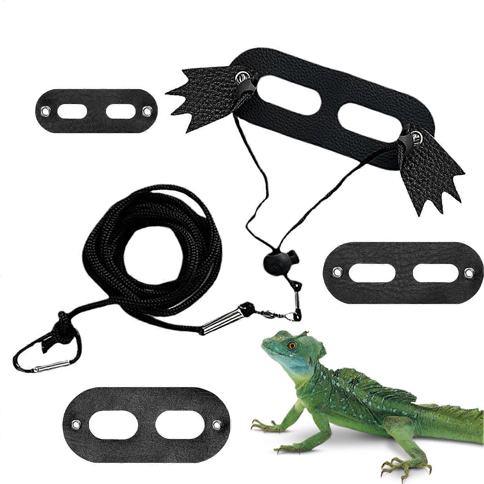 Bearded Dragon Harness with Wings, Adjustable Escape Proof Reptile Leash for Walking, 3 Sizes