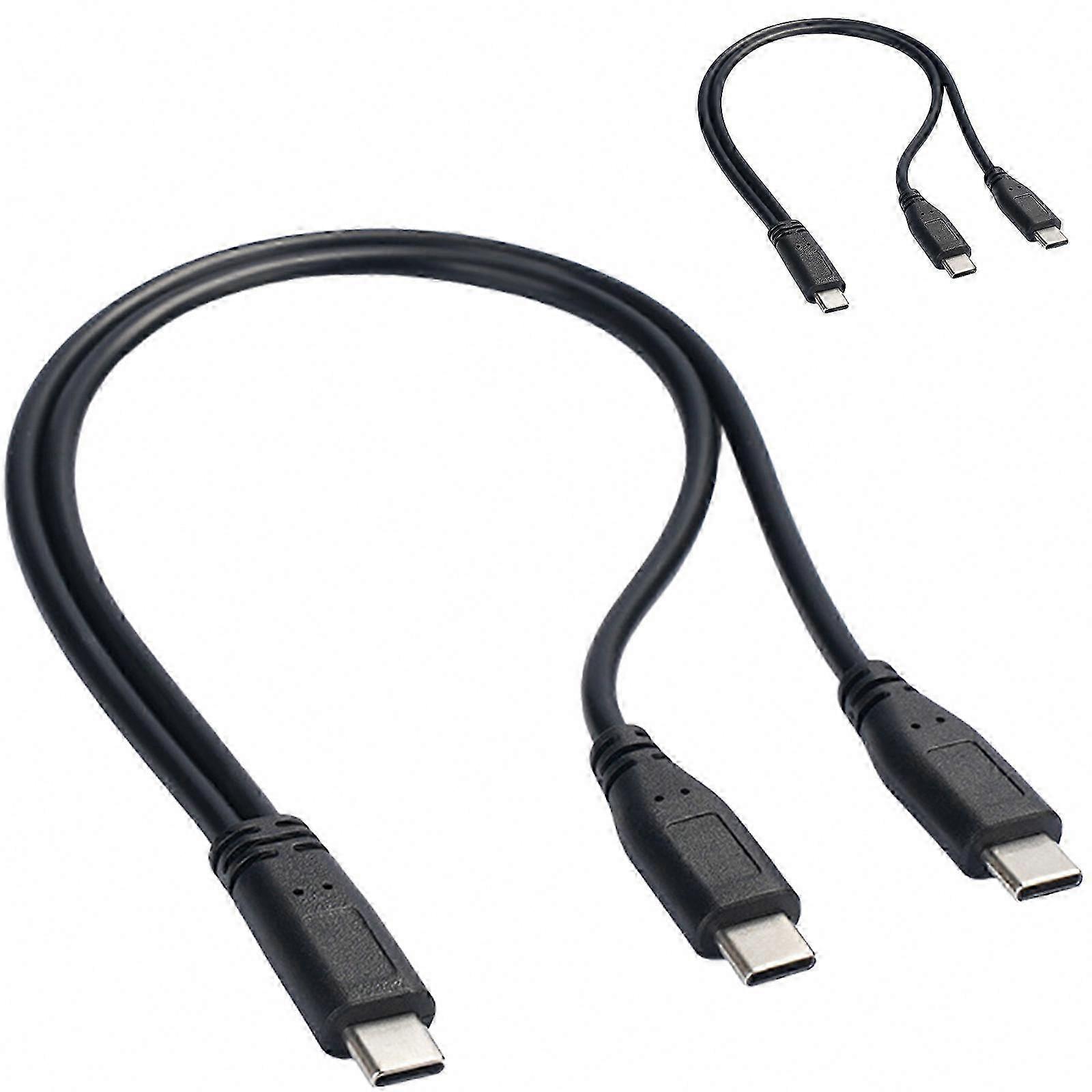 USB C Y Splitter Extension Cable for Charging Multiple Devices Simultaneously Multicolor