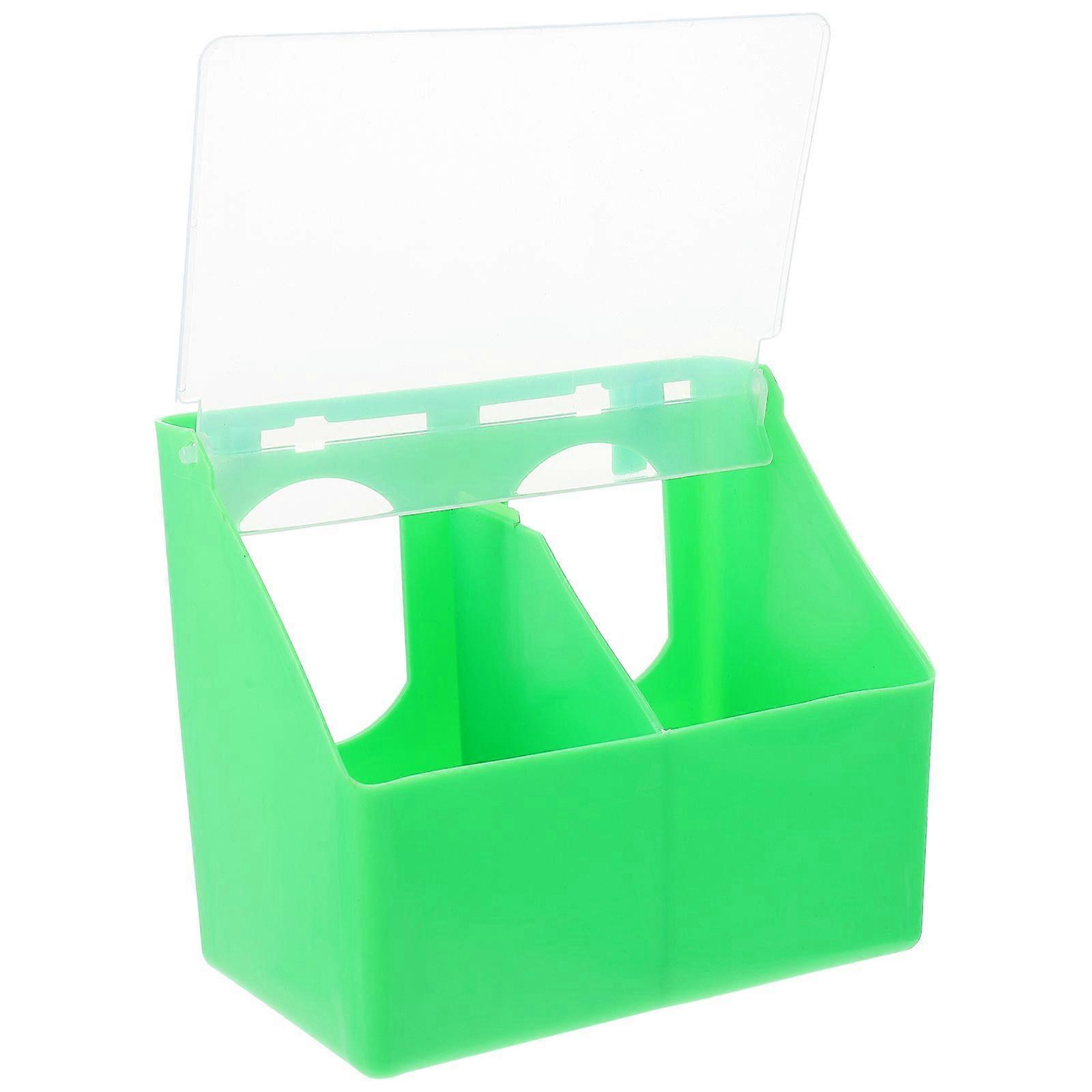 Plastic Quail Feeder Household Bird Feeder Multi-function Bird Cup Pigeon Accessory (Random Color)