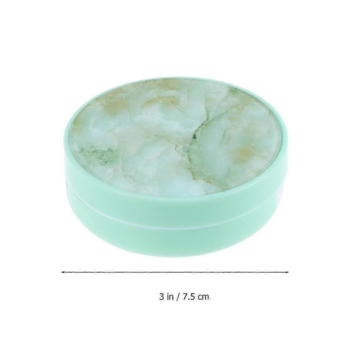 Lens Holder for Storage Use 1Pcs Marble Pattern Portable Lenses Case Green