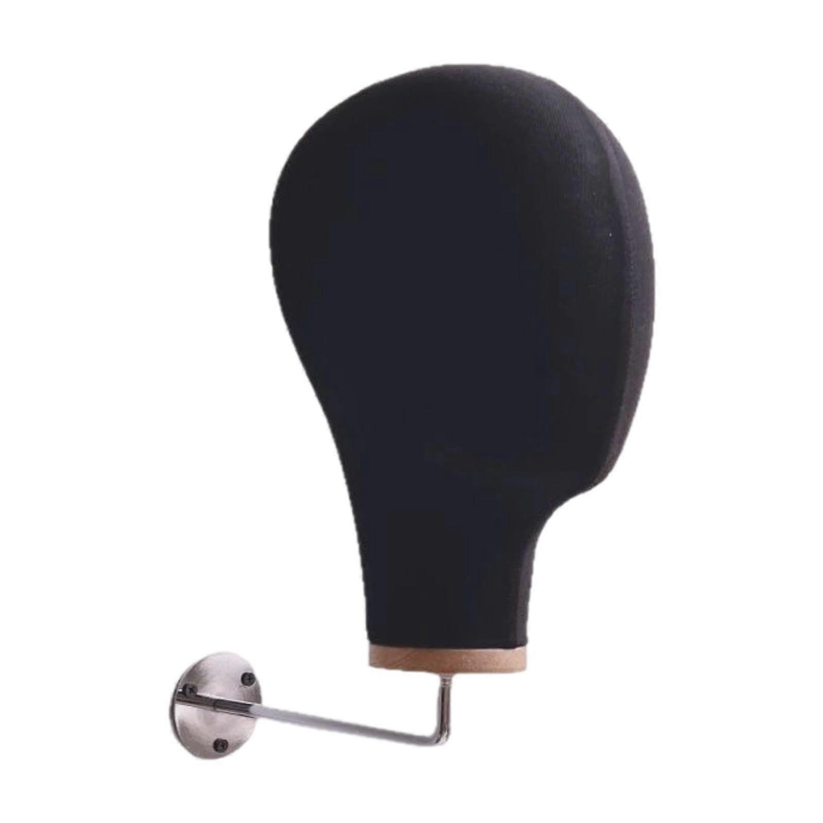 Mannequin Head Hat Display Stand with SpaceSaving Wall Mount for  and Home Storage