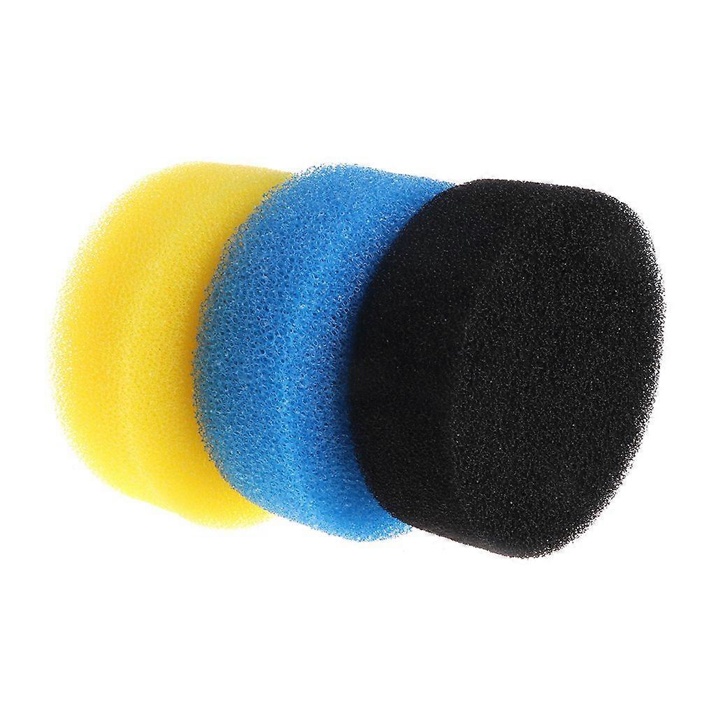 3Pack Aquarium Filter Sponge Replacement Media for Crystal Clear Water and Boosted Filtration Efficiency
