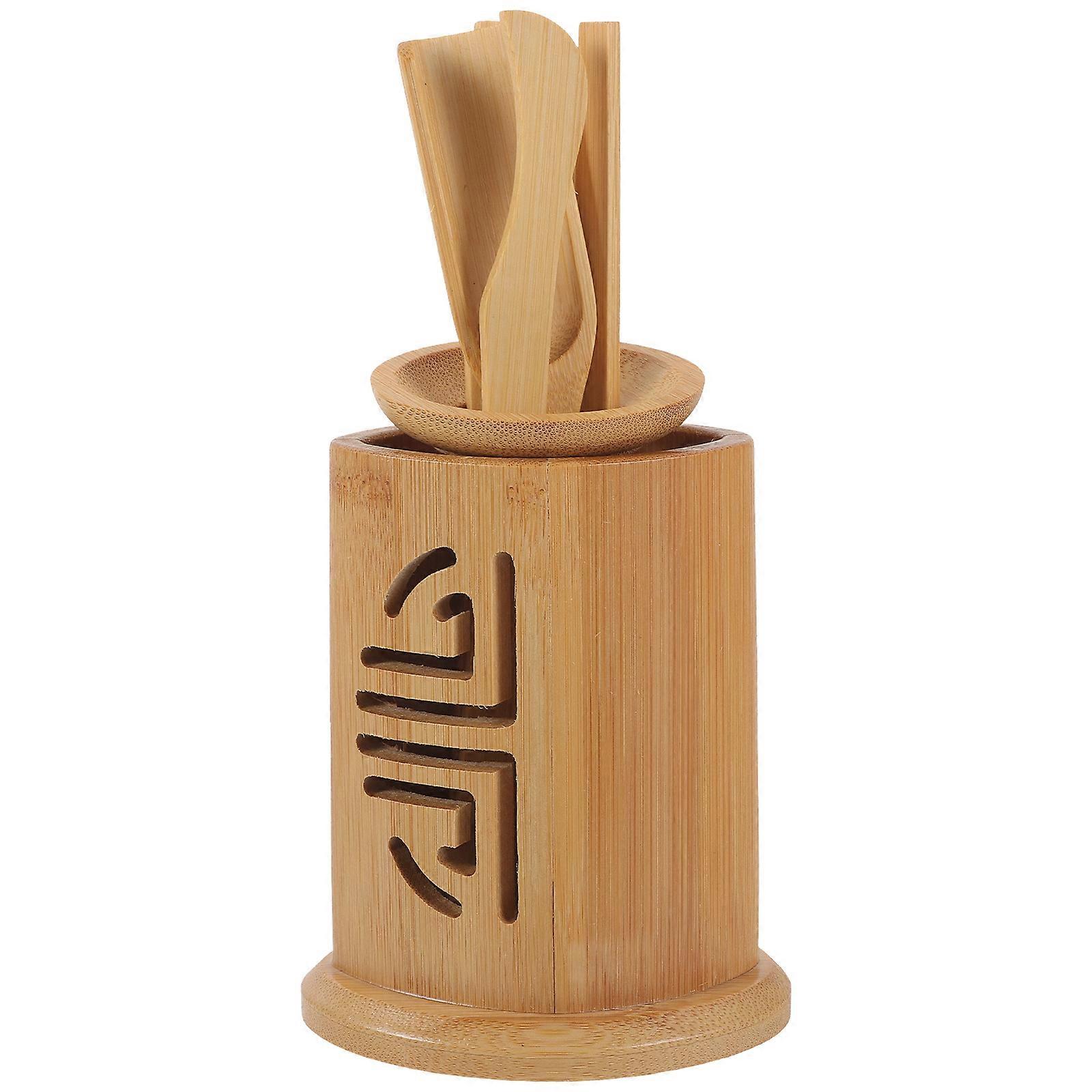 Chinese Bamboo Tea Kit Accessories for Tea Use Sixpcs Collection