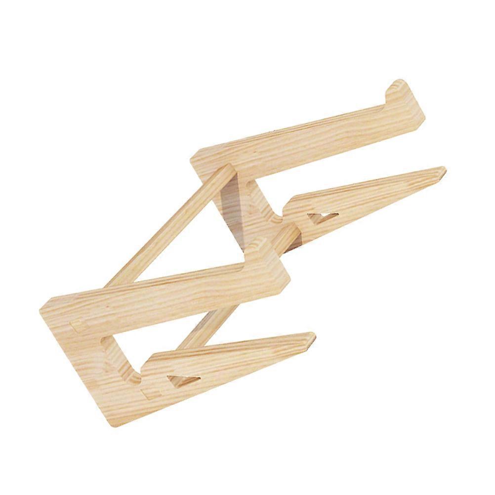 Laptop Elevated Rack Wooden Computer Heighten Rack for Study Use 1Pcs