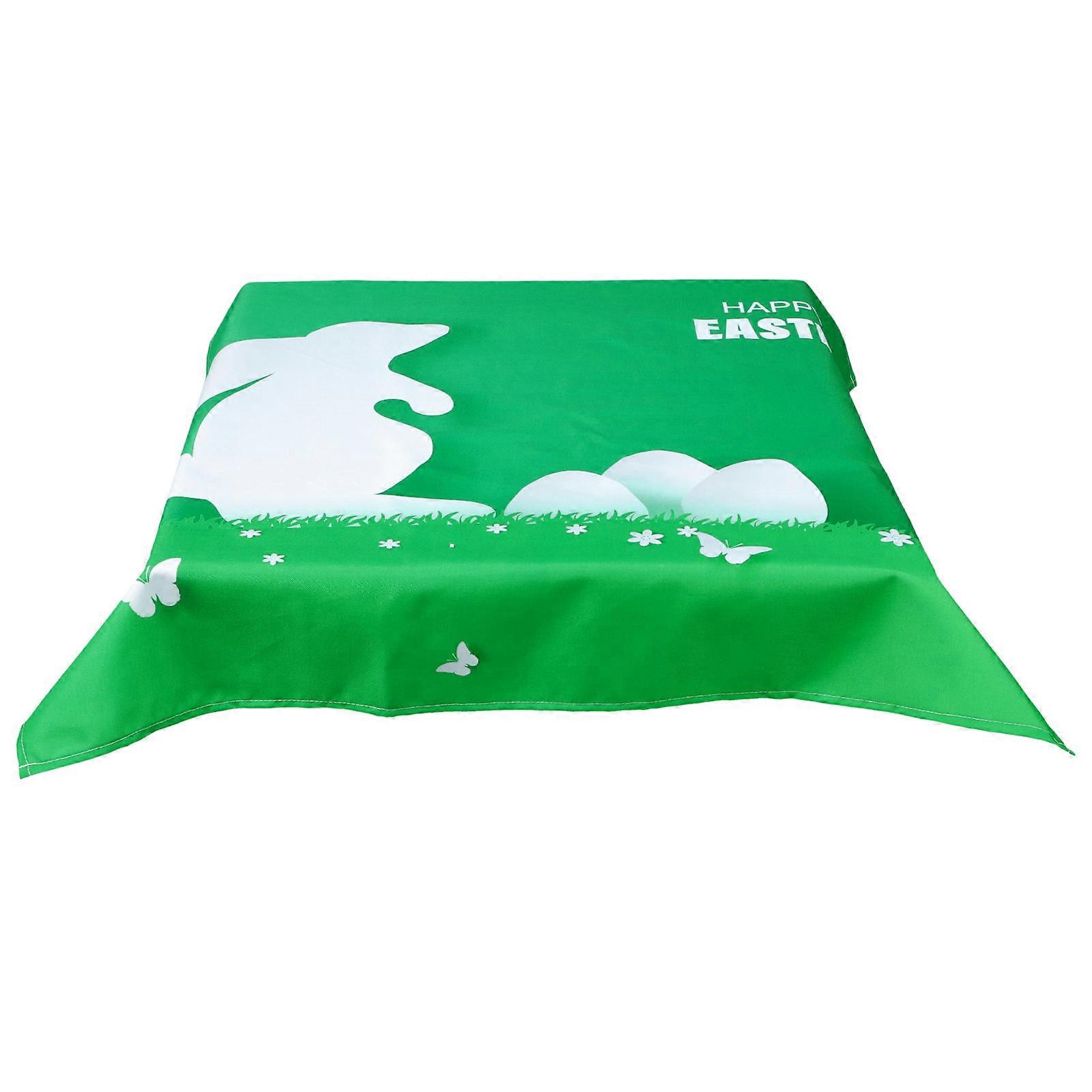 Decorative Easter Table Cloth Waterproof Table Cloth for 4Pcs Party